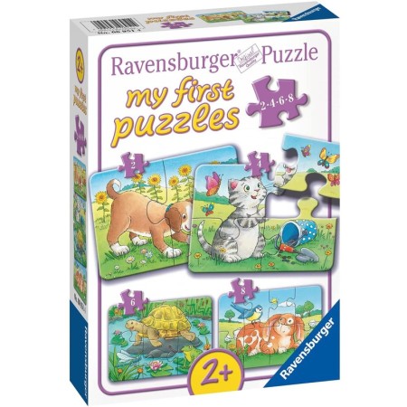 Primul meu puzzle animale 2/4/6/8 piese